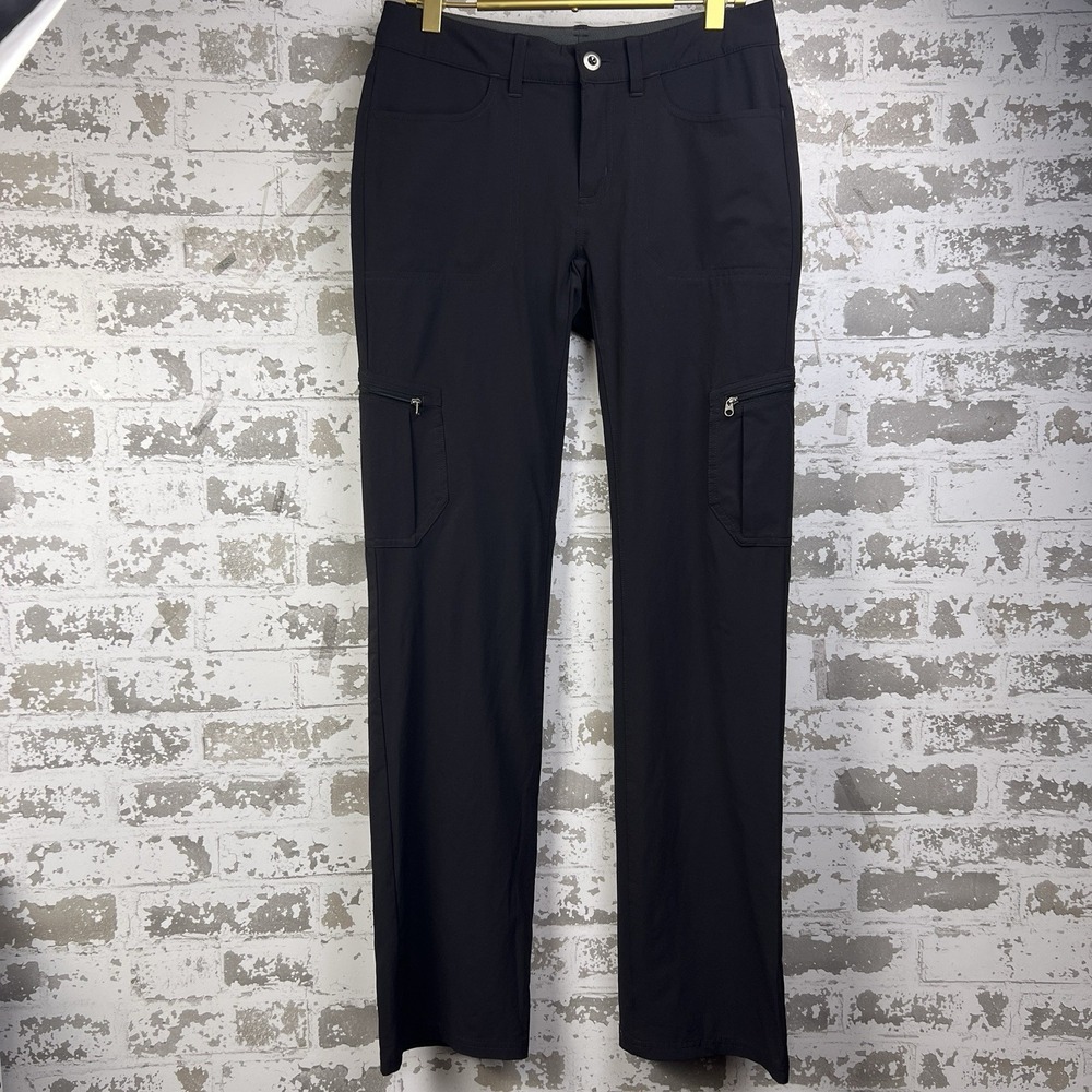 Patagonia Women's Sz 2 Tribune Pants Black 28x32 Cargo Stretch Water Repellent